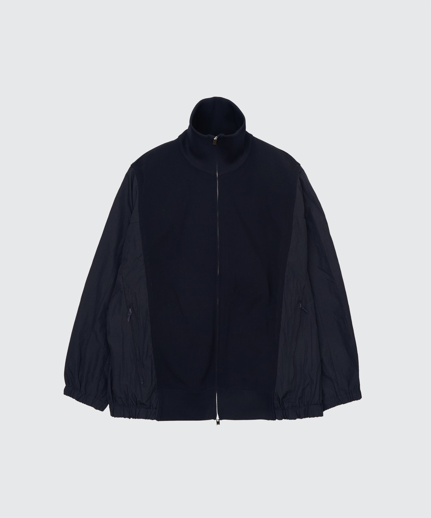 YOKE "Connected Rib Knit Trucker Jacket"