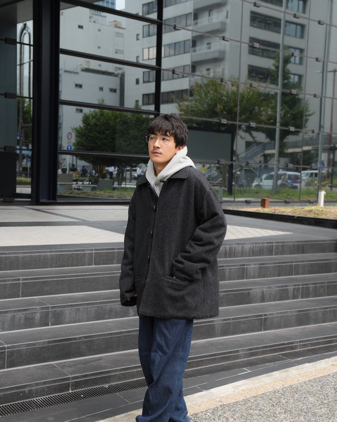 HERILL ヘリル Herringbone Duffer Jacket アウター 愛知 名古屋 セレクトショップ THIRD PLACE サードプレイス
