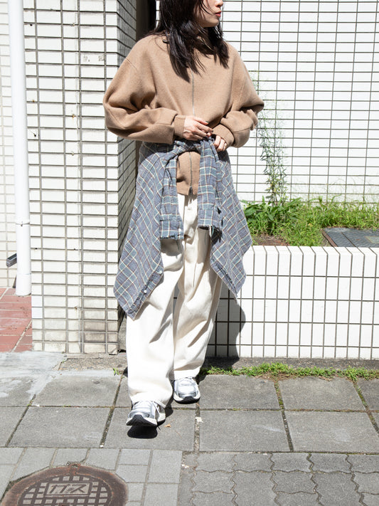 YOKE ヨーク Cashmere Highneck Zip Blouson YK26FW01387S BEAGE ベージュ カシミア スウェット 26FW 日本取り扱い 名古屋 丸の内 セレクトショップ THIRD PLACE サードプレイス