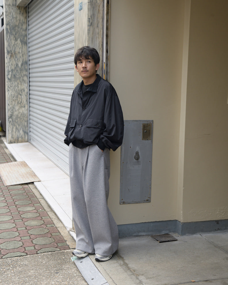 YOKE "Silk Nylon Driving Blouson (BLACK)"