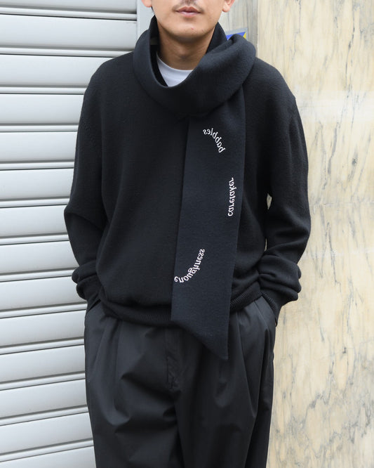 WELL ウェル Muffler in the mirror WO25XX03 ウール ナイロン デットストック ユニセックス 26SS 愛知県 名古屋 丸の内 セレクトショップ THIRD PLACE サードプレイス