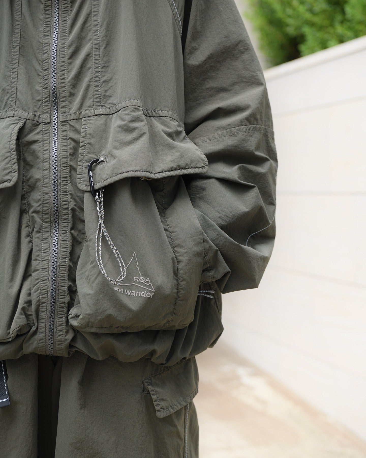 and wander×ROA ロア アンドワンダーgarment dye nylon hooded jacket ジャケット 名古屋 愛知県 東海 セレクトショップ THIRD PLACE サードプレイス