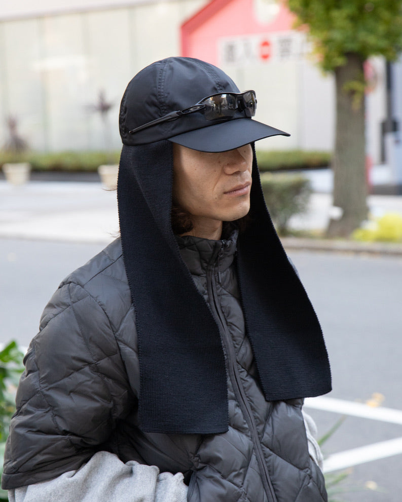 COMESANDGOES "DICROS&KNITMUFFLER CAP(BLACK×BLACK)"