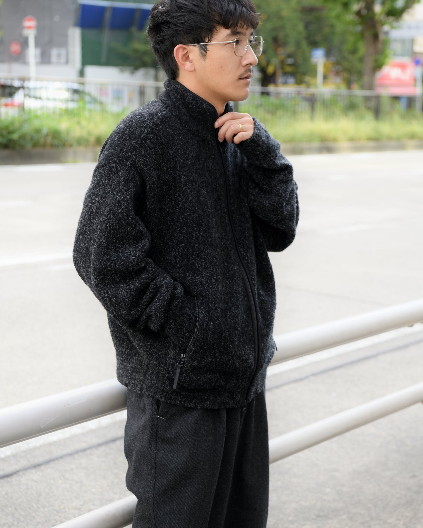 YOKE ヨーク Boucle Knit Zip Jacket ジャケット 愛知県 名古屋 丸の内 セレクトショップ THIRD PLACE サードプレイス
