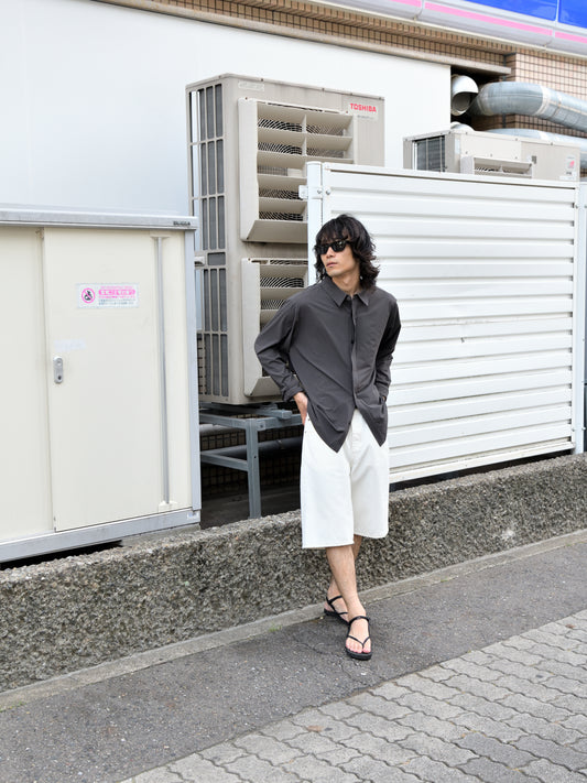 SUNFLOWER サンフラワー NEW BASE SHIRT 5156-1 WIDE TWIST SHORTS ショーツ ホワイ HIKING PATROL ハイキングパトロール SS26108 ALIGN BUTTON UP SHIRT チャコール ブラック ナイロンジャケット 北欧 ノルウェー アウトドア 都会 26SS 愛知県 名古屋 丸の内 セレクトショップ THIRD PLACE サードプレイス