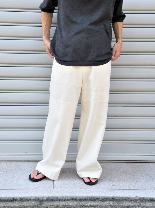 MEIAS メイアス シルク ニット SILK KNIT POLO SHIRTS SLPO-6S20-TP 別注 チャコール エクスクルーシブ 限定 Spomenik スポメニック Easy pants デニム パンツ ボトムス 26SS 夏 セットアップ 愛知県 名古屋 丸の内 セレクトショップ THIRD PLACE サードプレイス