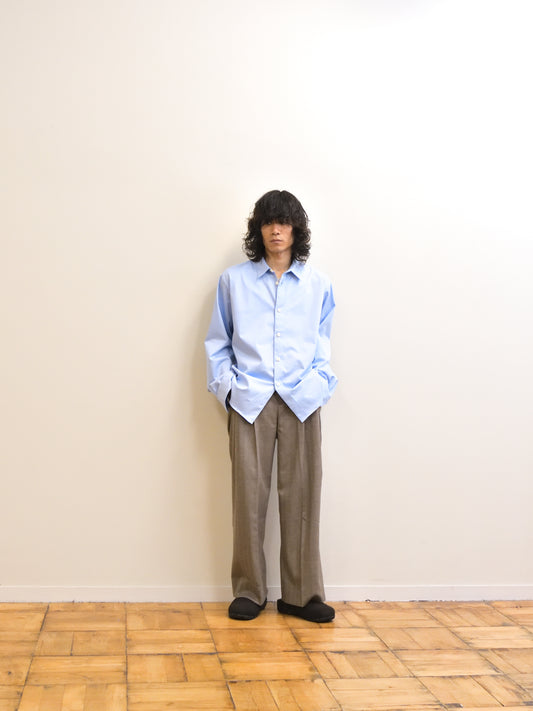 WELL ウェル WT26XX04 BLUE ブルー サックス シャツ Shirt 26AW 愛知県 名古屋 丸の内 セレクトショップ THIRD PLACE サードプレイス