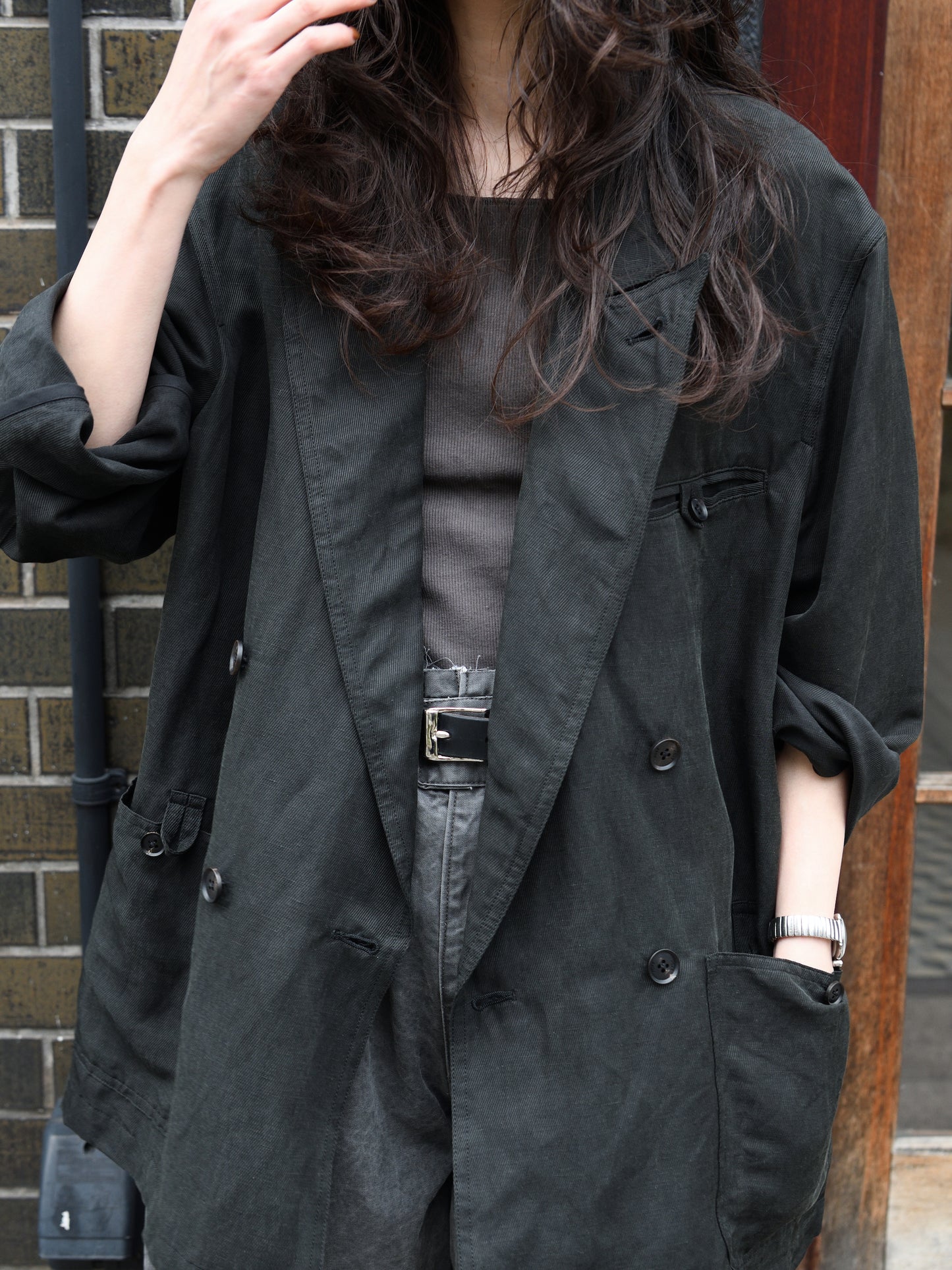 YOKE ヨーク Linen Silk Kersey Double Breasted Blezer YK26SS01207J ジャケット ブレザー シルク リネン 26SS 日本取り扱い 名古屋 丸の内 セレクトショップ THIRD PLACE サードプレイス