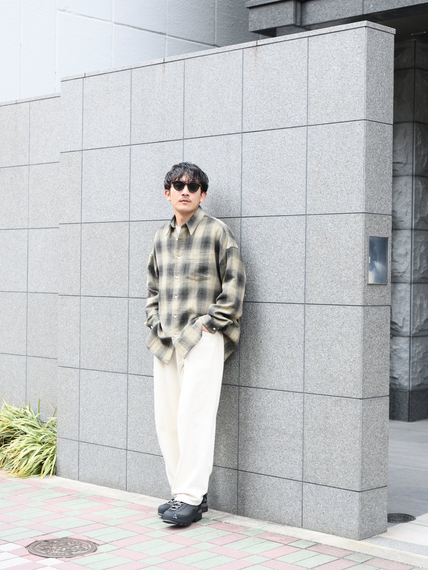 SUNFLOWER サンフラワー STABLE SHIRT 1301 チェックシャツ コットン リネン シルク 日本 名古屋 セレクトショップ THIRD PLACE サードプレイス 名古屋 愛知県 東海 セレクトショップ THIRD PLACE サードプレイス