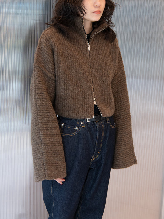 rus ルース HAKO sweater CHOCOLATE RU26AW007A チョコレート ブラウン メリノウール スペイン レディース 26FW 日本取り扱い 名古屋 丸の内 セレクトショップ THIRD PLACE サードプレイス
