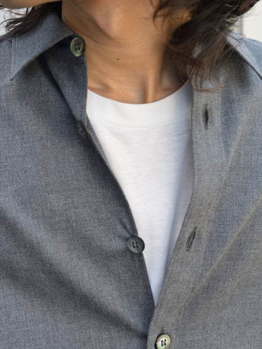 WELL ウェル WT26XX04 グレー チャコール GRAY CHARCOAL シャツ Shirt 26AW 愛知県 名古屋 丸の内 セレクトショップ THIRD PLACE サードプレイス