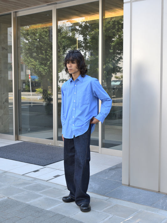Ernie Palo アーニーパロ Standard Shirt EP12SH01 シャツ サックス SAX ベーシック ユニセックス 26AW 愛知県 名古屋 丸の内 セレクトショップ THIRD PLACE サードプレイス