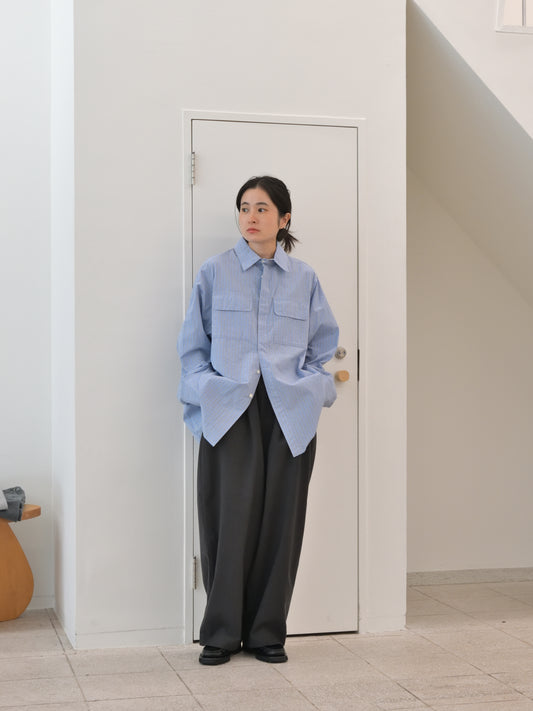 de dam foundation デダムファンデーション Wool Trousers DARK GRAY チャコール トラウザーズ ウール ベーシック オランダ ユニセックス 26AW 愛知県 名古屋 丸の内 セレクトショップ THIRD PLACE サードプレイス