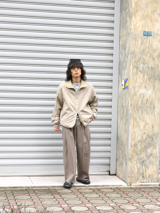 YOKE ヨーク Wool Cashmere Fleece Reversible Blouson BEIGE YK26FW01362B ベージュ リバーシブル NYLON WOOL CASHMERE ナイロン ウール カシミヤ ブルゾン 26FW 日本取り扱い 名古屋 丸の内 セレクトショップ THIRD PLACE サードプレイス