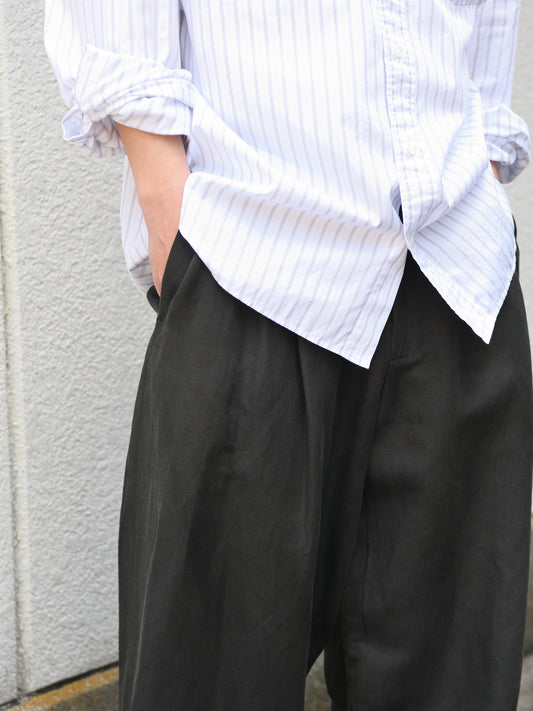 YOKE ヨーク Linen Silk Kersey 3Pleated Tapered Trousers YK26SS01209P ニット シルク リネン 26SS 日本取り扱い 名古屋 丸の内 セレクトショップ THIRD PLACE サードプレイス