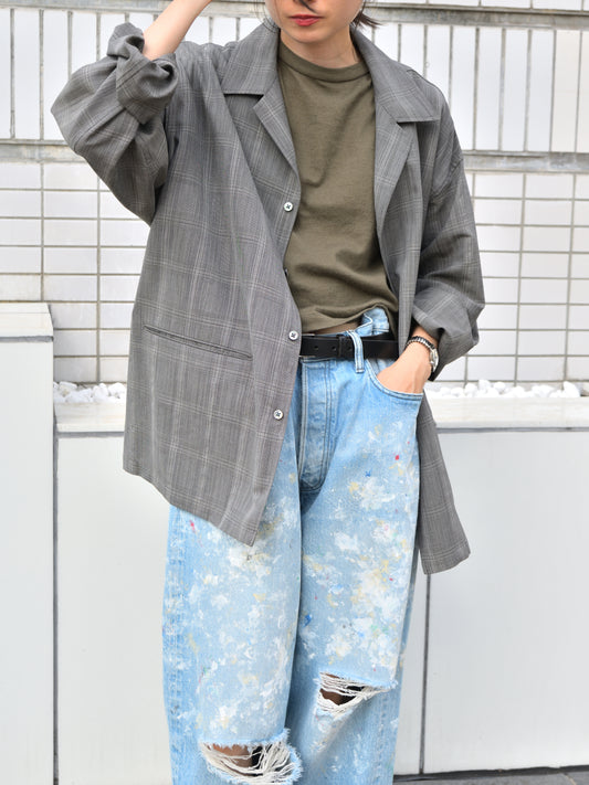 Ernie Palo アーニーパロ Wool Check Shirt Jacket EP11BL04 チェック シャツ ジャケット シルク カシミア ウール 愛知県 名古屋 丸の内 セレクトショップ THIRD PLACE サードプレイス