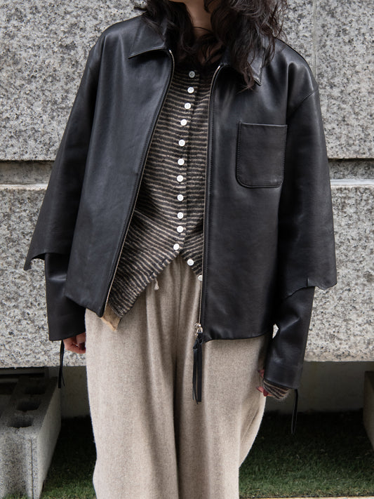 KAYLE SUPER KID MOHAIR CARDIGAN K-2110 BEIGE ベージュ CHARCOAL チャコール モヘヤ ナイロン レディース 26FW 日本取り扱い 名古屋 丸の内 セレクトショップ THIRD PLACE サードプレイス
