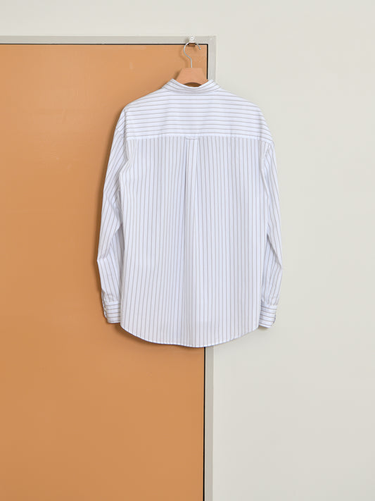 SUNFLOWER サンフラワー NEW BASE SHIRT 1308 シャツ ベーシック BLUE ストライプ ホワイト 定番 日本 名古屋 セレクトショップ THIRD PLACE サードプレイス 名古屋 愛知県 東海 セレクトショップ THIRD PLACE サードプレイス