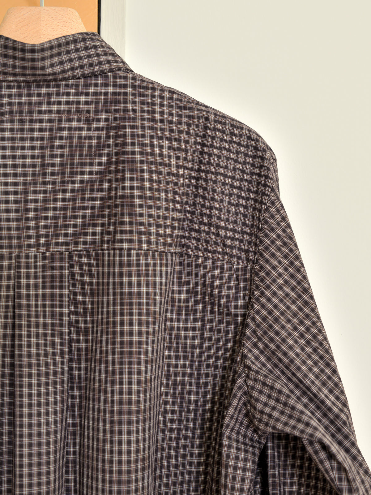 CAMIEL FORTGENS カミエルフォートヘンス BIG SHIRT BROWN CHECK ブラウン チェック CF.22.04.03.04 シャツ 定番 コットン オランダ 26aw 春夏 日本取り扱い 名古屋 丸の内 セレクトショップ THIRD PLACE サードプレイス