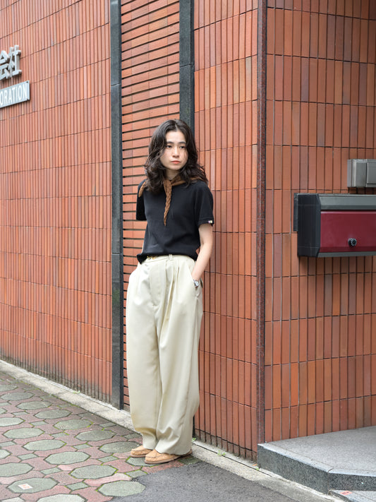 refomed リフォメッド WOOL SLEEK REPT-YN01 モヘア ウール パンツ スラックス 快適 セットアップ 夏 春 秋 ベージュ ナチュラル 愛知県 名古屋 丸の内 セレクトショップ THIRD PLACE サードプレイス