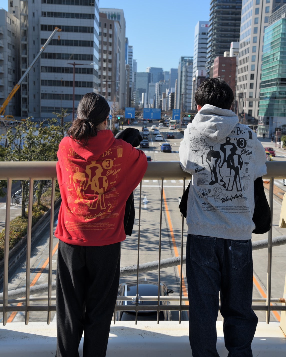 HELS×THIRD PLACE "HOODIE SWEAT(RED)"