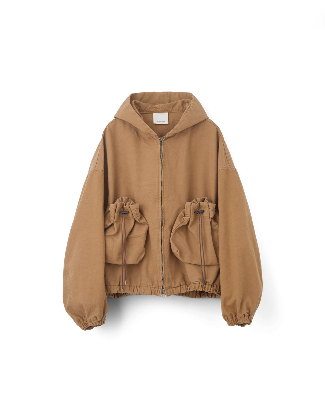 refomed "KINCHAKU DUCK HOODIE (RENGA)"