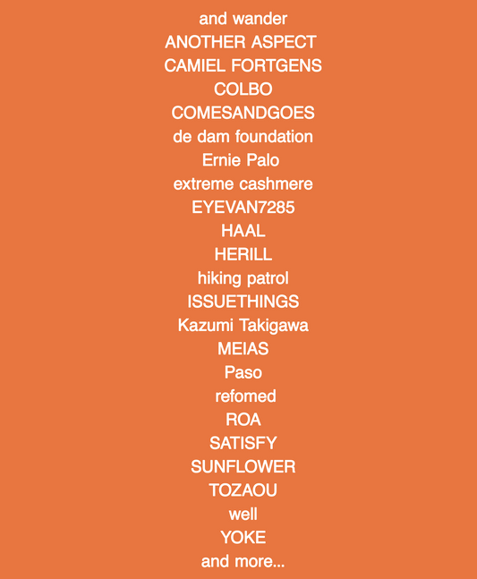 日本 愛知県 名古屋 丸の内 セレクトショップ 取扱い オンライン 通販 THIRD PLACE サードプレイス ブランドリスト