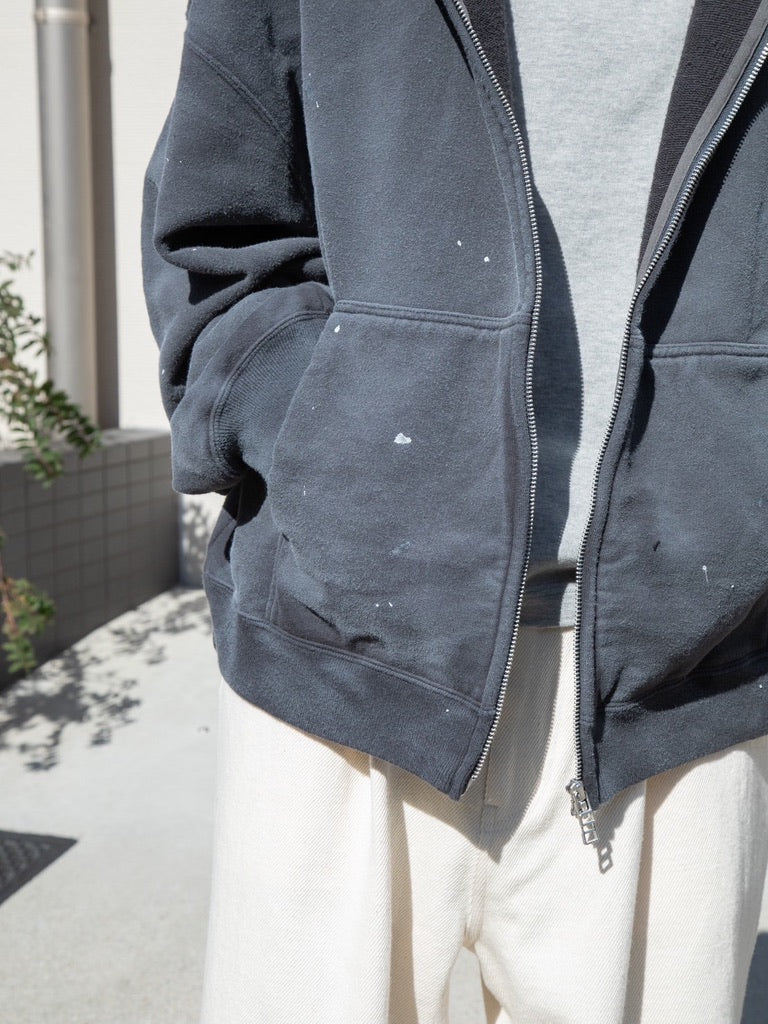 refomed リフォメッド 巾着ジップパーカー チャコール KINCHAKU“ ZIPUP HOODIE | refomed(リフォメッド) / トップス パーカー