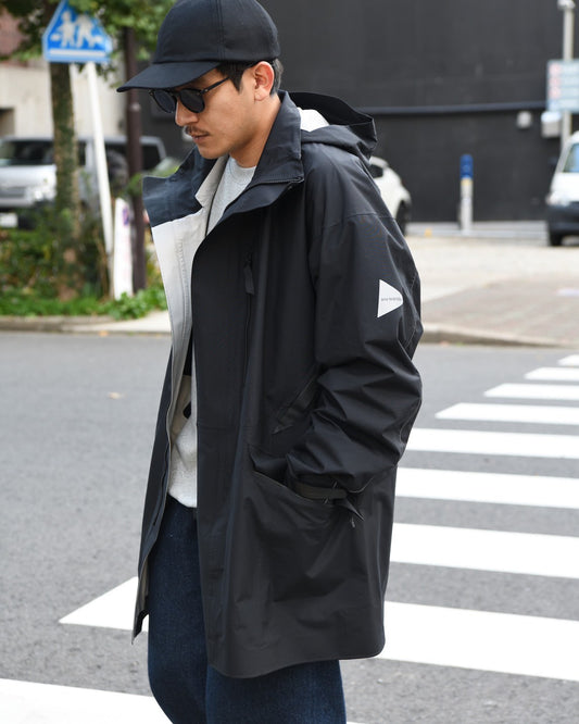 and wander アンドワンダー 574-5211004 3rain proof coat コート 撥水 ミドル丈 名古屋 愛知 セレクトショップ THIRD PLACE サードプレイス