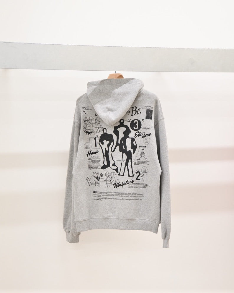 HELS ヘルス 別注 解釈 スウェット パーカー名古屋 丸の内 セレクトショップ THIRD PLACE サードプレイス