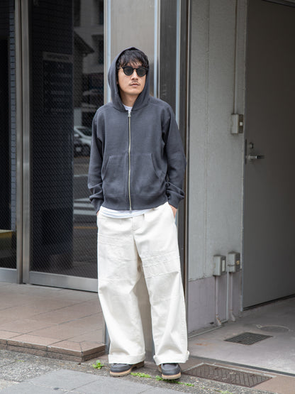 MEIAS "SILK ZIP PARKA(CHARCOAL)"