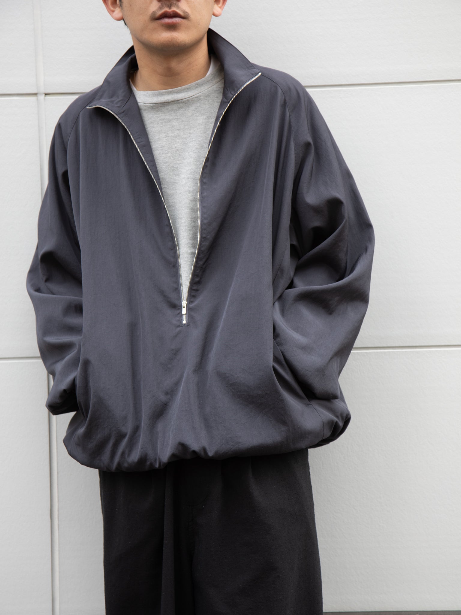 YOKE ヨーク Silk Nylon 3/4 Zip Pullover YK26SS01175B シルク ナイロン 26SS 日本取り扱い 名古屋 丸の内 セレクトショップ THIRD PLACE サードプレイス