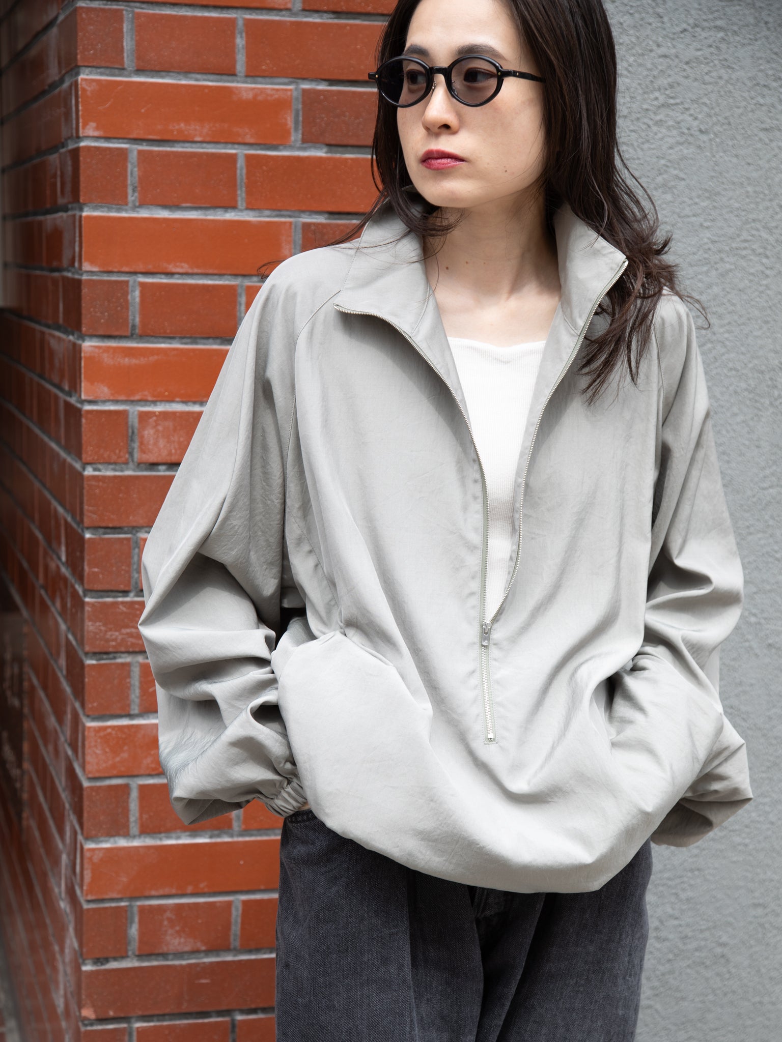 YOKE ヨーク Silk Nylon 3/4 Zip Pullover YK26SS01175B シルク ナイロン 26SS 日本取り扱い 名古屋 丸の内 セレクトショップ THIRD PLACE サードプレイス