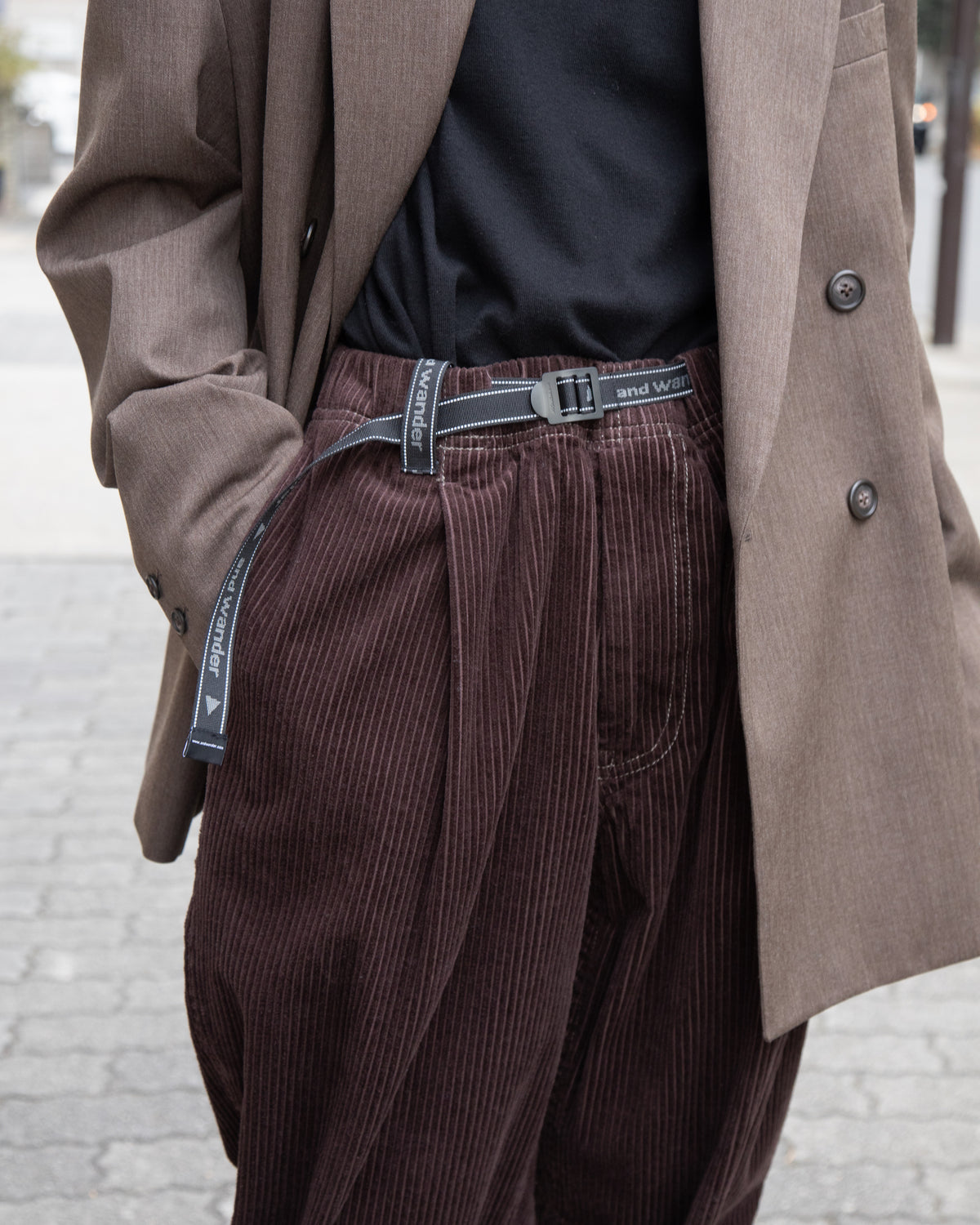 and wander アンドワンダー corduroy pants コーデュロイパンツ ブラウン 愛知県 名古屋 丸の内 セレクトショップ THIRD PLACE サードプレイス