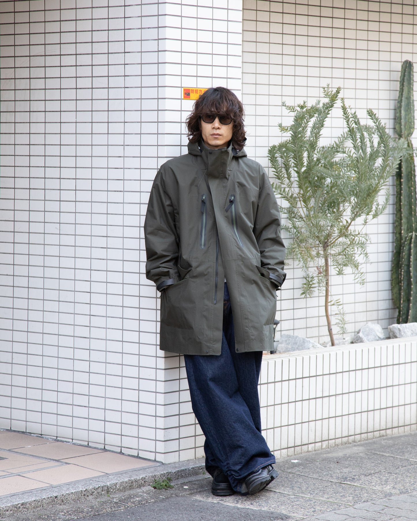 and wander アンドワンダー 574-5211004 3rain proof coat コート 撥水 ミドル丈 名古屋 愛知 セレクトショップ THIRD PLACE サードプレイス