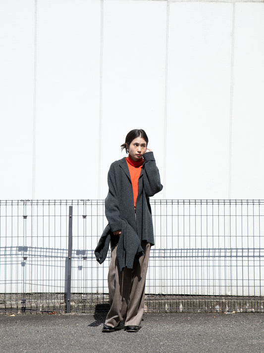 YOKE ヨーク Cashmere Crewneck Sweater YK26FW01389S CHARCOAL チャコール カシミア スウェット 26FW 日本取り扱い 名古屋 丸の内 セレクトショップ THIRD PLACE サードプレイス