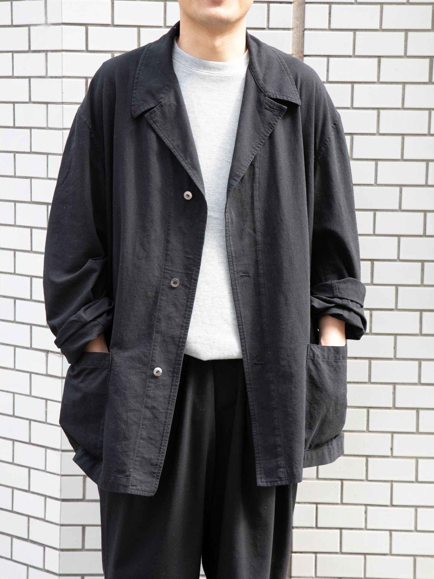 HERILL ヘリル Silk Cotton Nep Work Jacket 26-011-HL-8220-10 シルクコットン ワークジャケット ジャケット セットアップ 愛知県 名古屋 丸の内 セレクトショップ THIRD PLACE サードプレイス