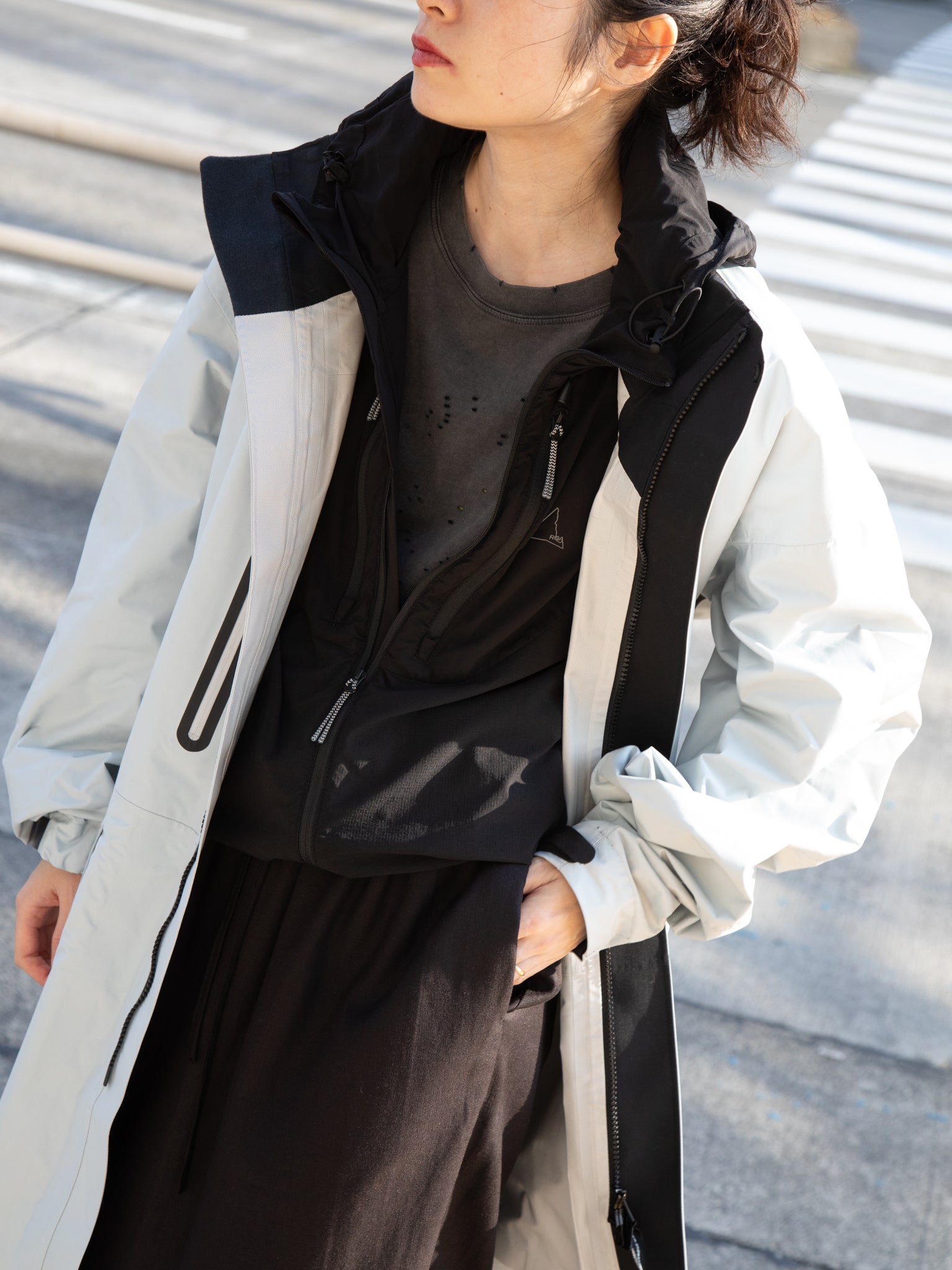 and wander アンドワンダー 574-6111004 3rain proof coat コート 撥水 ミドル丈 名古屋 愛知 セレクトショップ THIRD PLACE サードプレイス