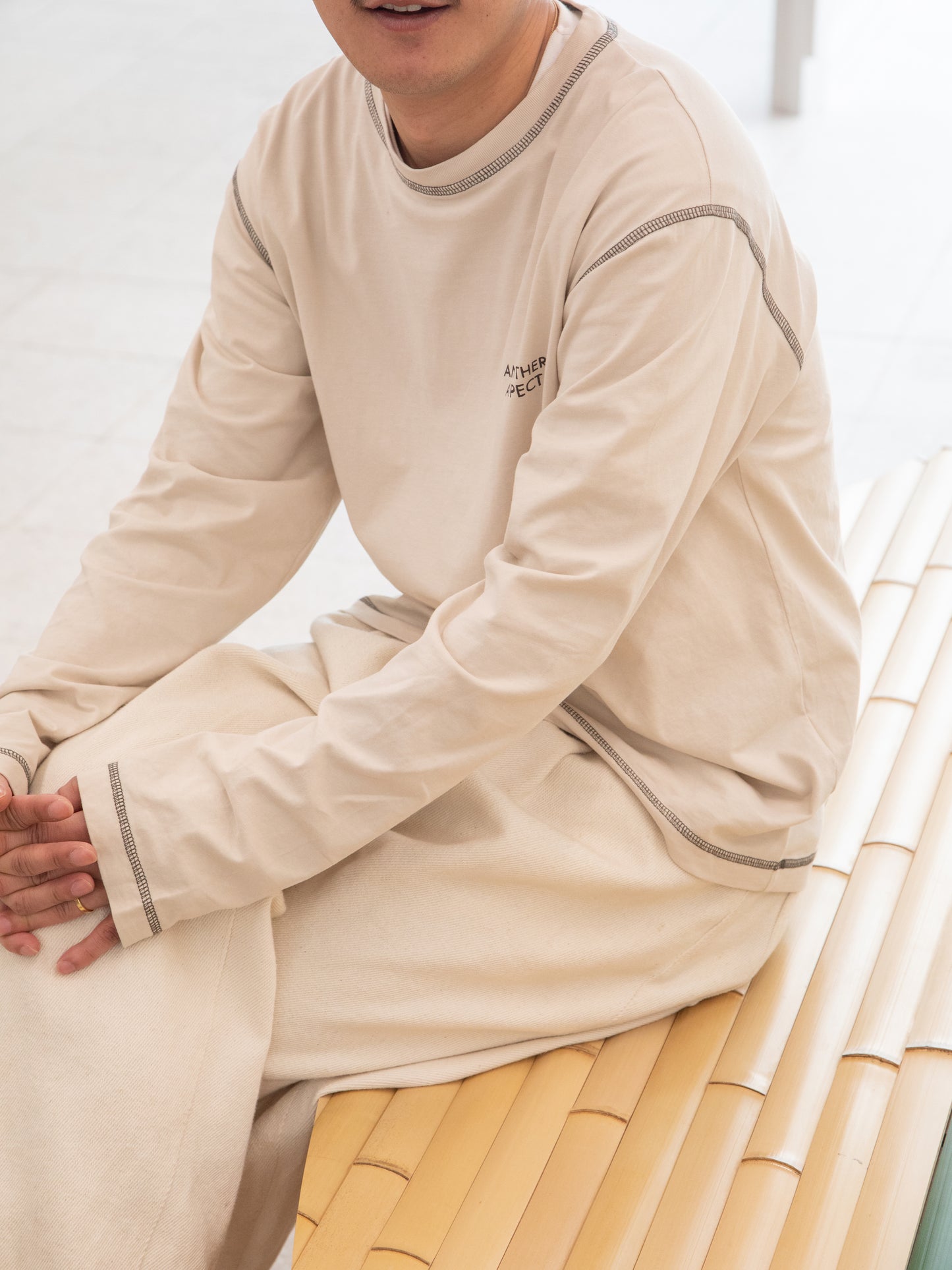 ANOTHER ASPECT アナザーアスペクト T-SHIRT 3.0 Tシャツ ロングスリーブ 春 コットン ナチュラル 別注 限定 デンマーク コペンハーゲン 日本取り扱い 名古屋 丸の内 セレクトショップ THIRD PLACE サードプレイス