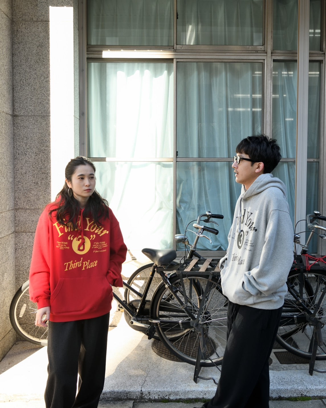 HELS×THIRD PLACE "HOODIE SWEAT(RED)"