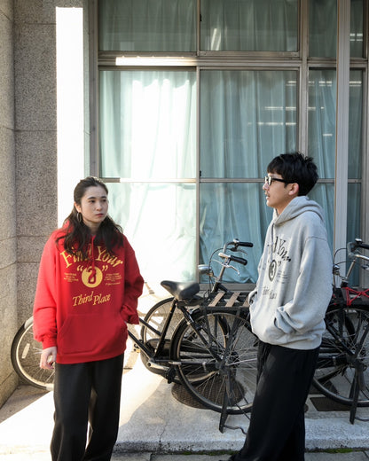 HELS×THIRD PLACE "HOODIE SWEAT(RED)"