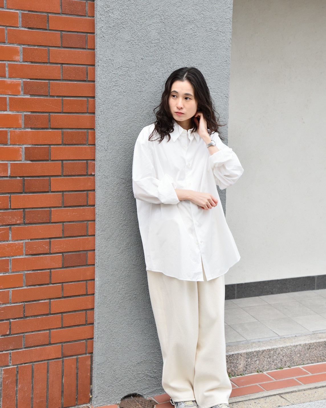 YOKE 23AW DOUBLE BREASTED HALF COAT