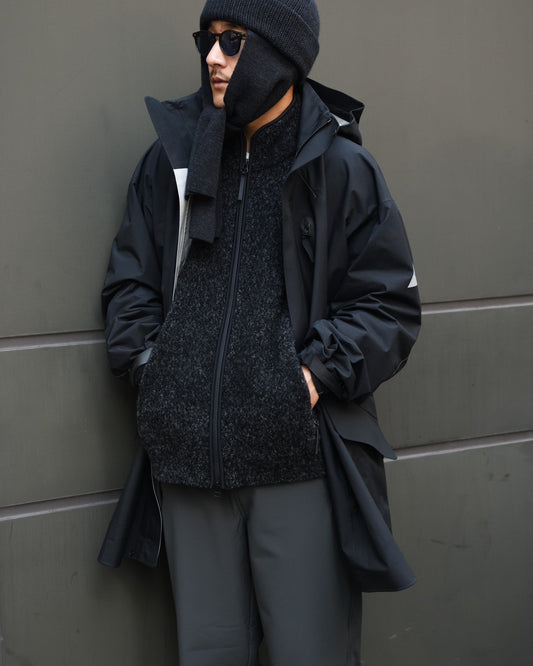 and wander "rain proof coat (BLACK)"