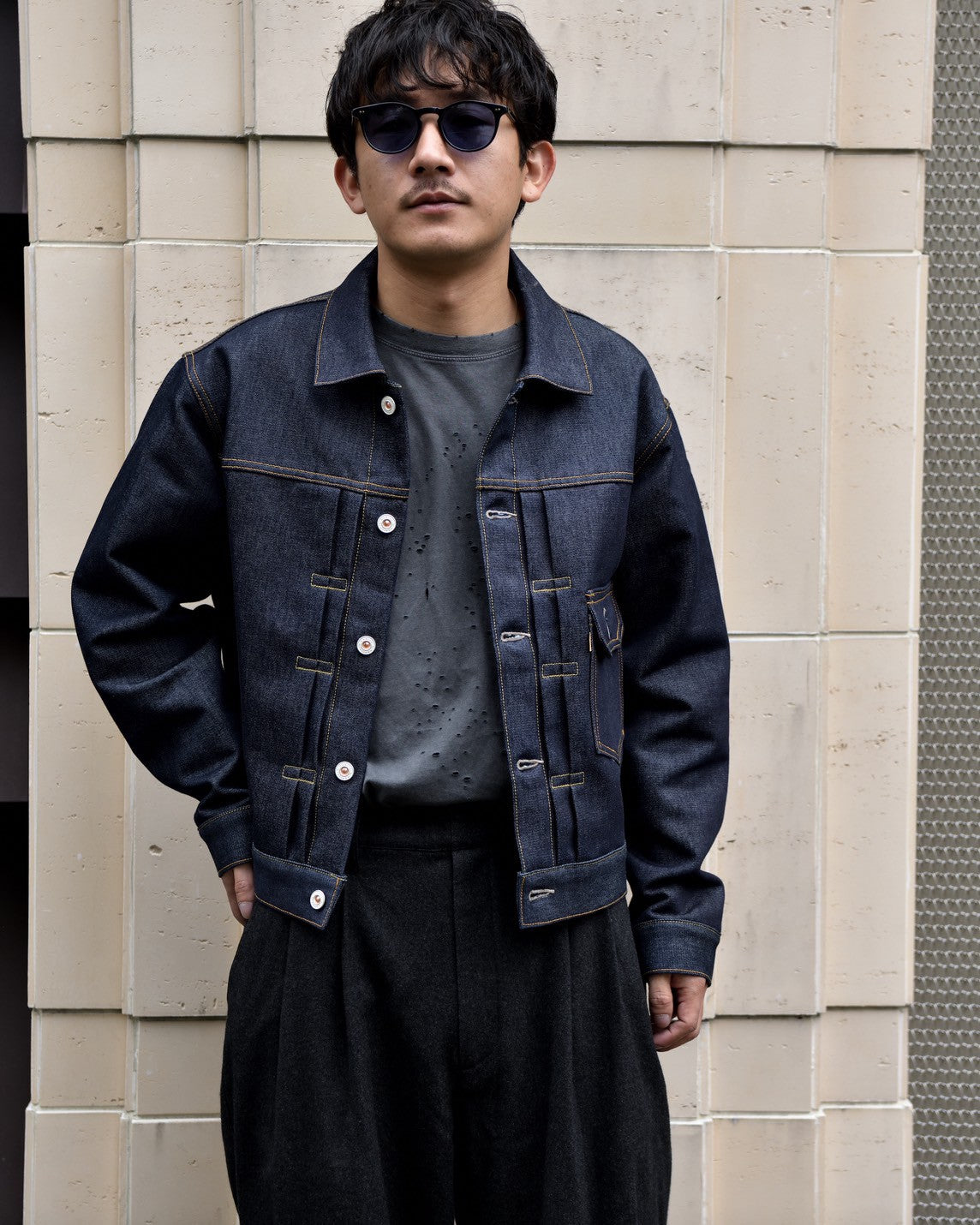 HERILL Cashmere Denim XX Jacket 25-011-HL-8010-30 カシミヤデニム 1stモデル 1stジャケット デニムジャケット 愛知県 名古屋 丸の内 セレクトショップ THIRD PLACE サードプレイス