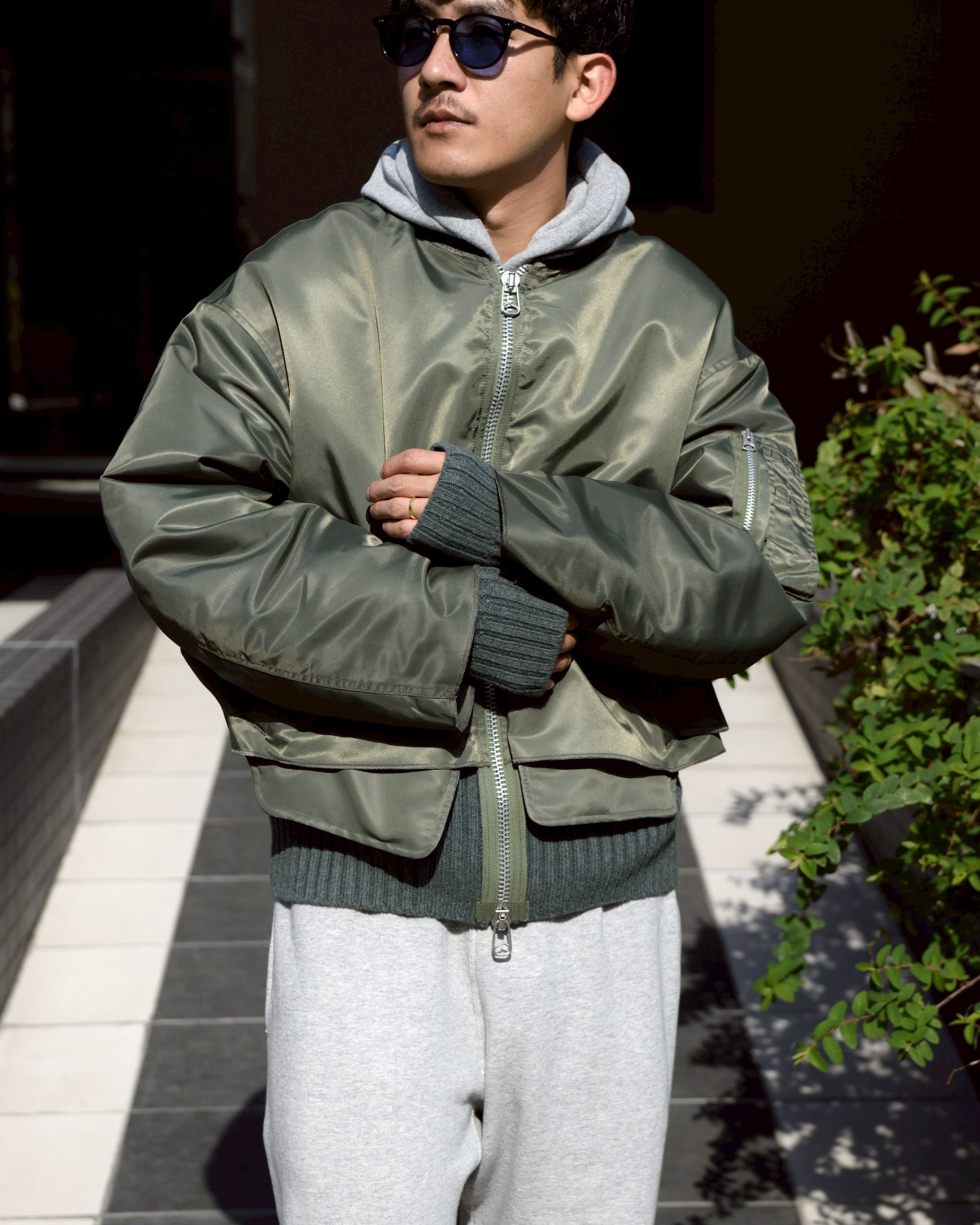 YOKE ヨーク Connected Rib Knit Flight Jacket アウター フライトジャケット 愛知県 名古屋 丸の内 セレクトショップ THIRD PLACE サードプレイス