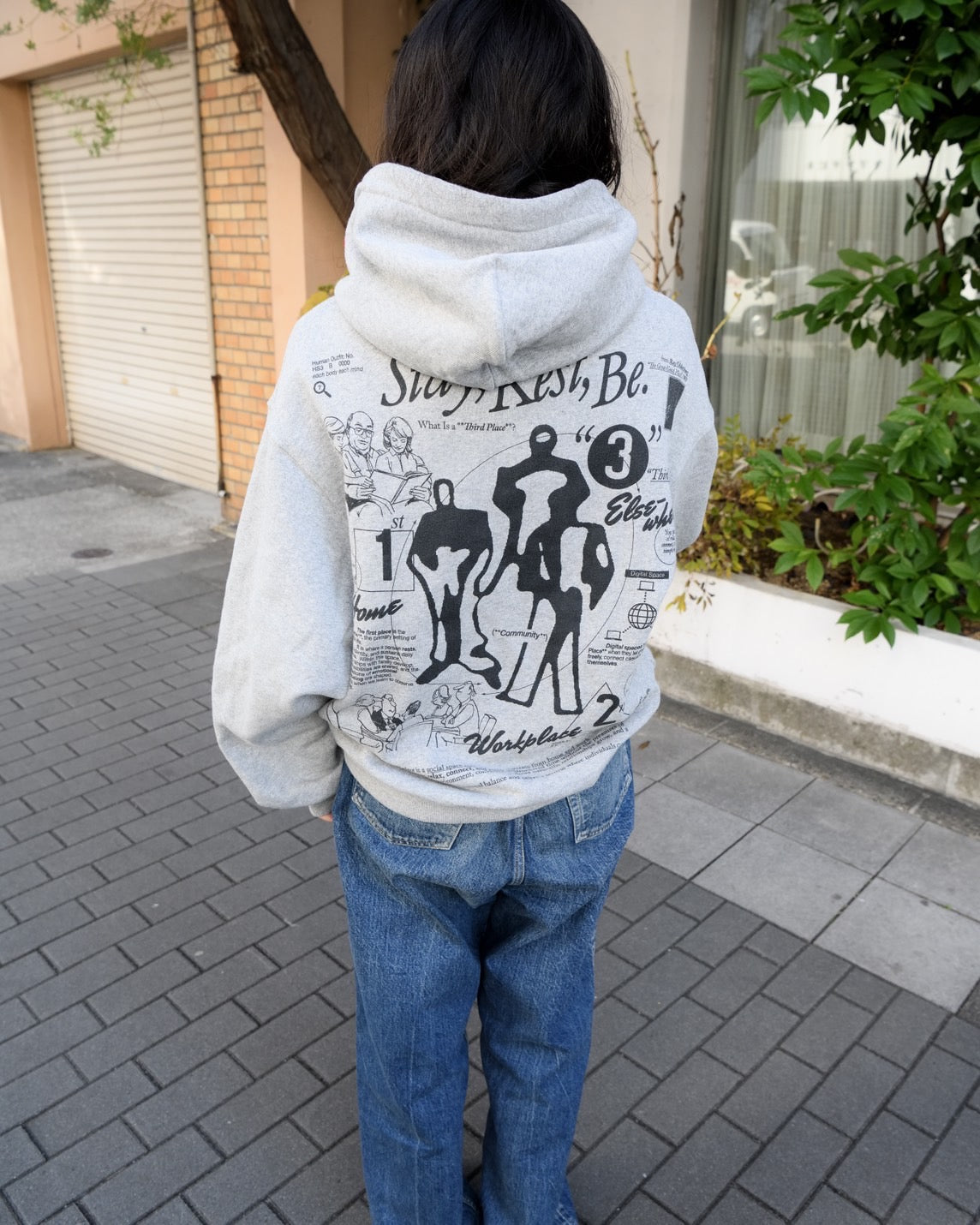 HELS×THIRD PLACE "HOODIE SWEAT(GRAY)"