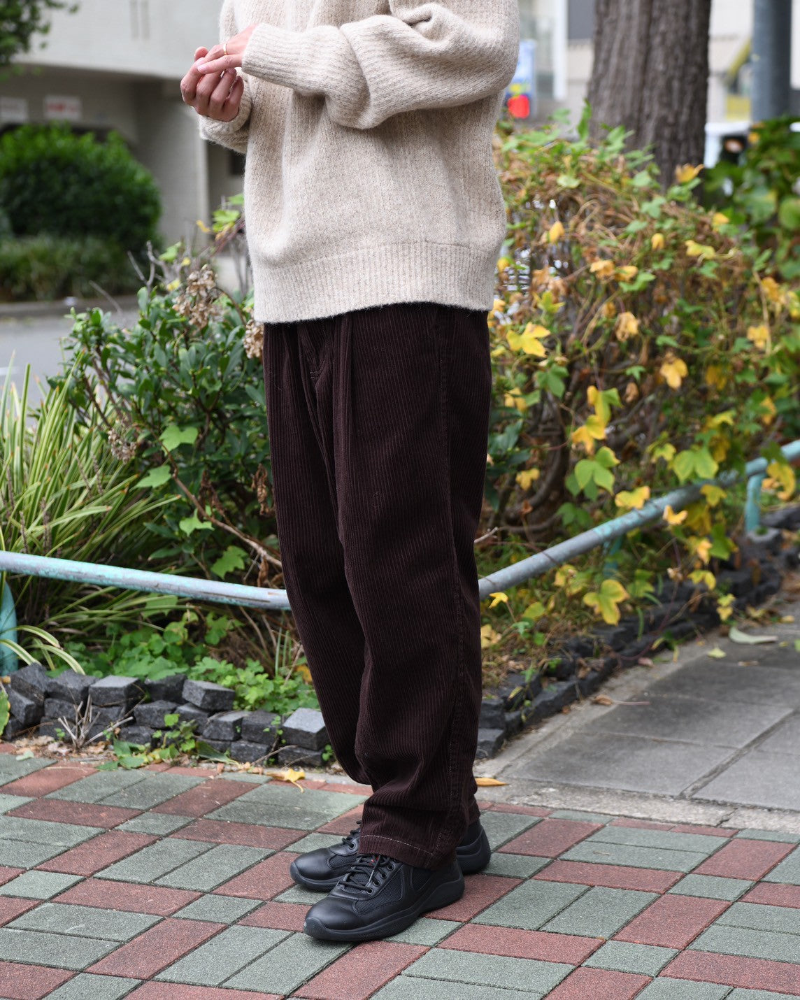 and wander アンドワンダー corduroy pants コーデュロイパンツ ブラウン 愛知県 名古屋 丸の内 セレクトショップ THIRD PLACE サードプレイス