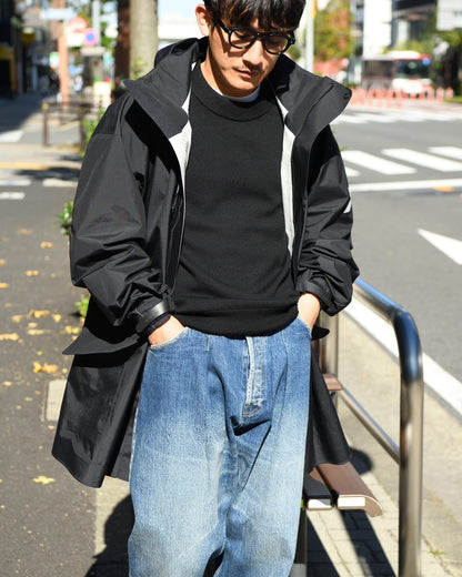 and wander "rain proof coat (BLACK)"