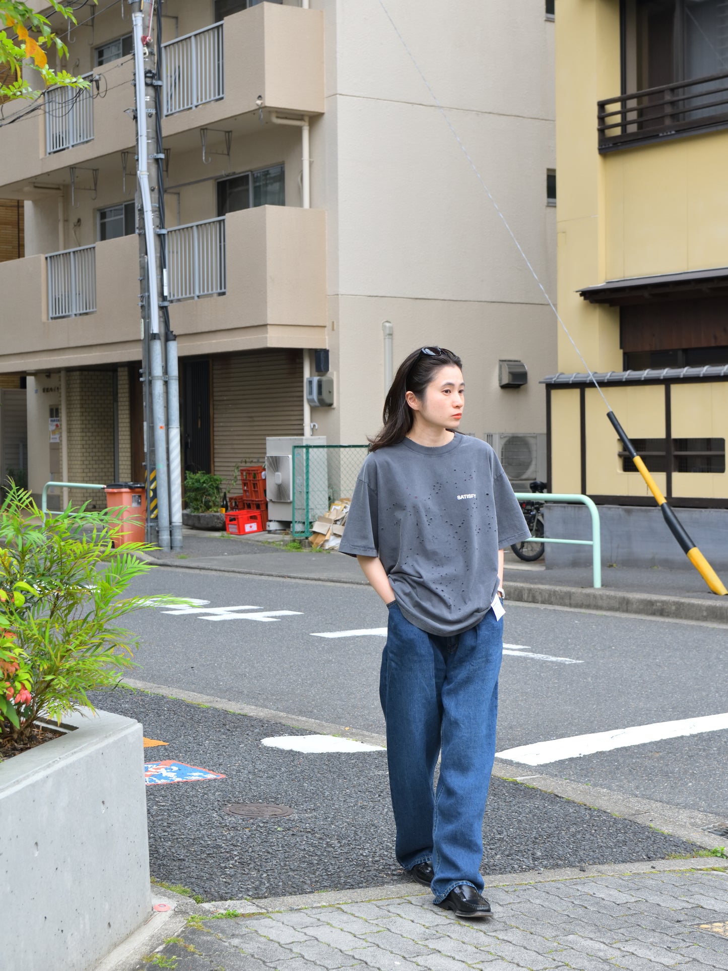 SATISFY サティスファイ MothTech T-shirt 11006-00A02 Tシャツ ランニング イタリア フランス 26ss AGEBLACK ヴィンテージ  ブラック 通販 愛知県 名古屋 丸の内 セレクトショップ THIRD PLACE サードプレイス