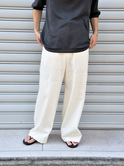 MEIAS メイアス シルク ニット SILK KNIT POLO SHIRTS SLPO-6S20-TP  別注 チャコール エクスクルーシブ 限定 Spomenik スポメニック Easy pants デニム パンツ ボトムス 26SS 夏 セットアップ 愛知県 名古屋 丸の内 セレクトショップ THIRD PLACE サードプレイス